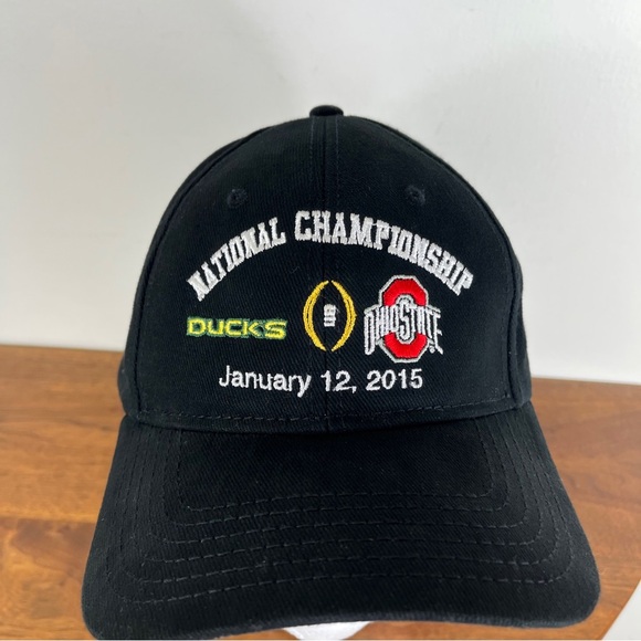 Ohio State Buckeyes Vs Oregon Ducks Strapback Hat NCAA Football 2015 OSU UO - Picture 1 of 13